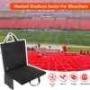 Heated Seat Cushion, 13IN Portable Heated Stadium Seat【No Po...