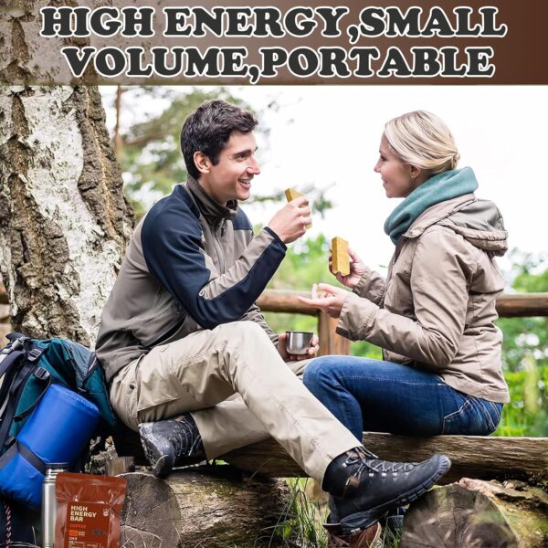 Emergency Food Ration Bars -12 Count Coffee Flavor Compresse...