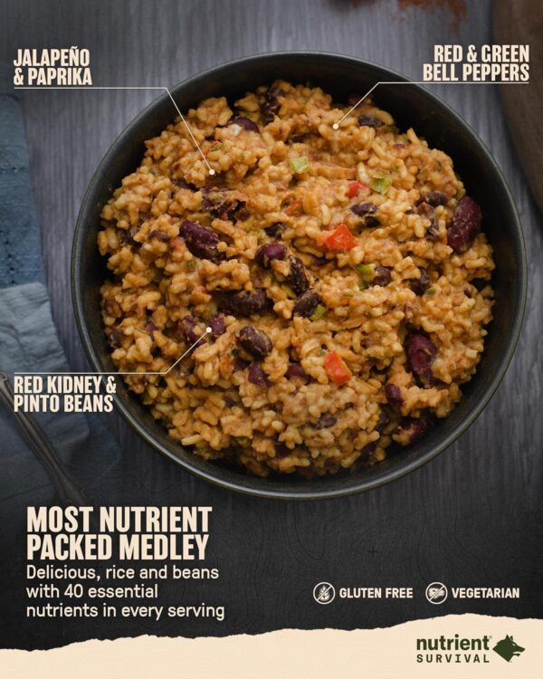 Nutrient Survival MRE Southwestern Medley Ready to Eat Meals...