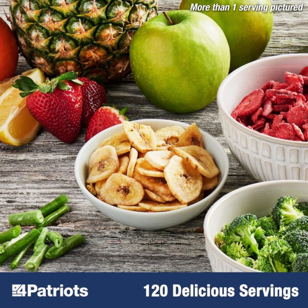 4Patriots Fruit, Veggie & Snack Emergency Food Supply: Desig...