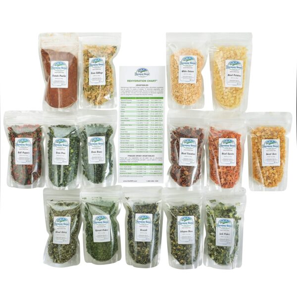 Harmony House Dehydrated Vegetable Sampler – 15 Count Variet...