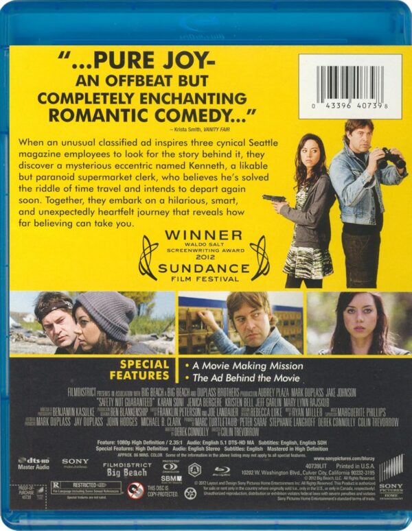 Safety Not Guaranteed [Blu-ray]