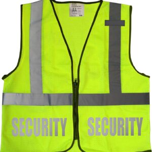 Conspiracy Tee Security Safety Vest with Reflective Design B...