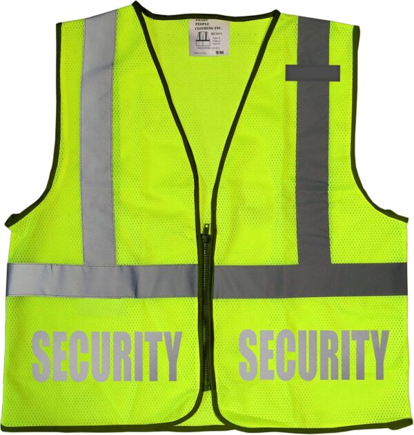Conspiracy Tee Security Safety Vest with Reflective Design B...
