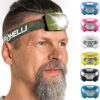 Foxelli Rechargeable LED Headlamp - Super Bright, Lightweigh...