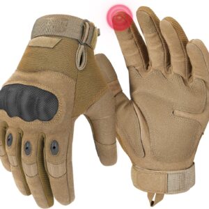 KEMIMOTO Tactical Gloves for Men, Touchscreen Motorcycle Glo...