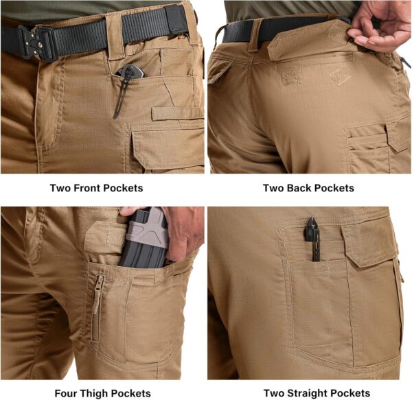 Men's Hiking Cargo Tactical Shorts with Multi Pockets Stretc...