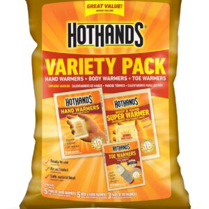 HotHands Toe, Hand, & Body Warmer Variety Pack - Long Lastin...