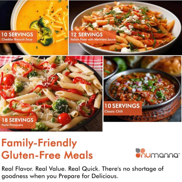 Numanna No-Gluten Family Pack 126 Servings Breakfast, Lunch,...