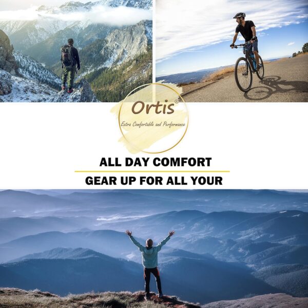 Ortis Men's Merino Wool Cushion Crew Socks with Moisture Wic...