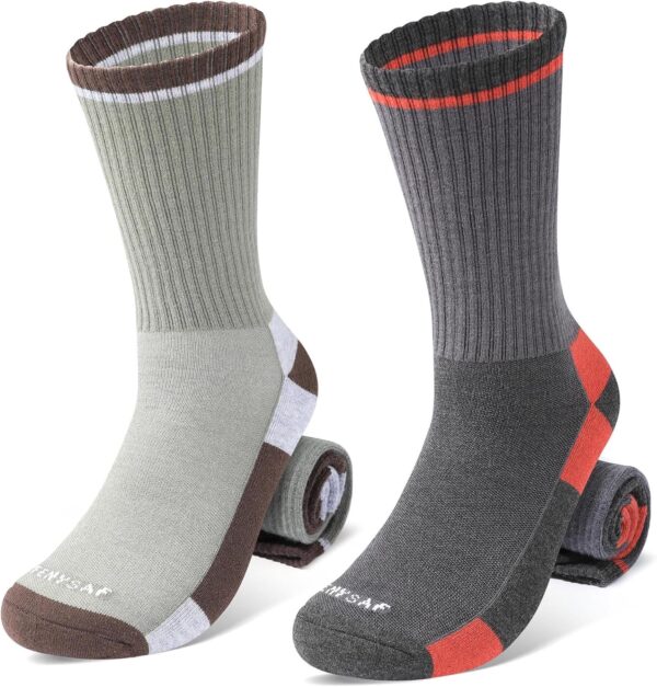 Wool Hiking Socks for Men - Women Lightweight Crew Merino Wo...