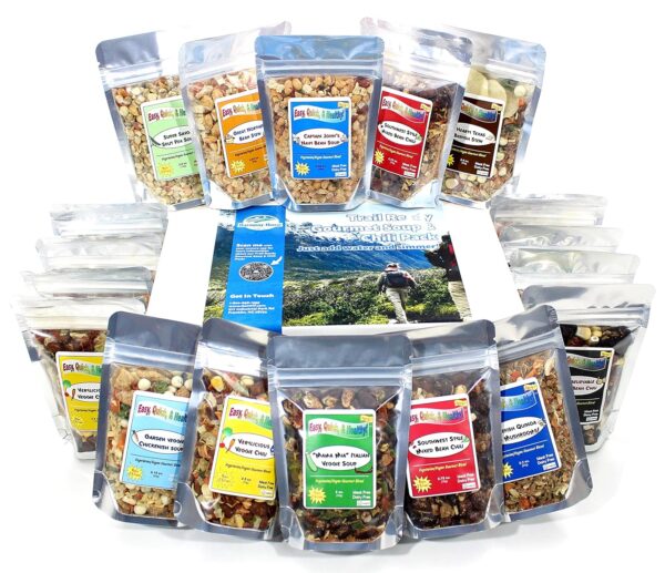 Harmony House Trail Ready Gourmet Soup and Chili Pack – 18 C...