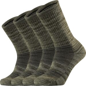 Ortis Men's Merino Wool Cushion Crew Socks with Moisture Wic...