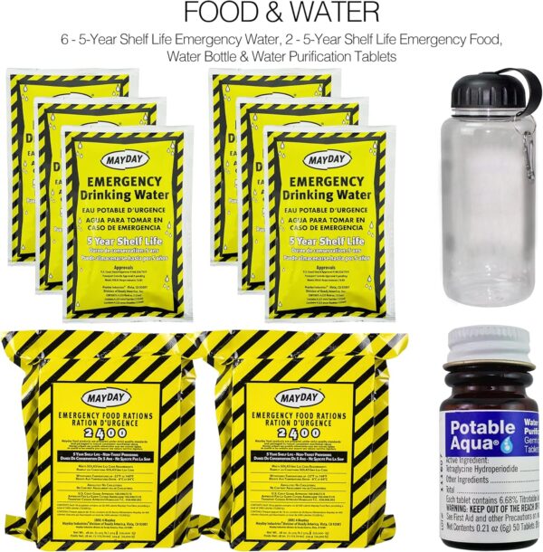 Ready America 72 Hour Deluxe Emergency Kit, 2-Person 3-Day B...