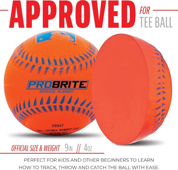 Franklin Sports - Pro Brite - Neon Rubber Teeball - MLB - Yo...