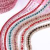 uxcell 1 Yard 3 Rows Rhinestone Chain, 8.5mm Bling Crystal C...