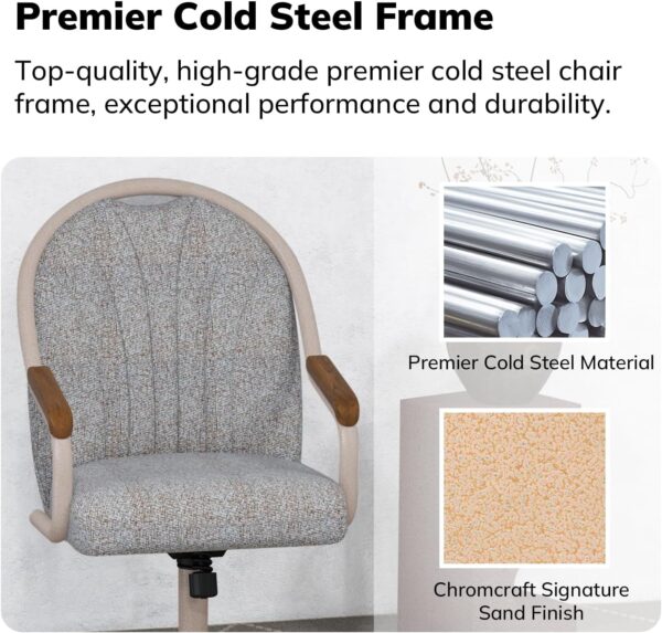 Chromcraft Douglas Set of 4 Casual Dining Chairs Classic Swi...