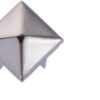700Pcs 10 mm Square Pyramid Studs Silver Metal Four-Jaw Squa...