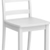 Giantex Wood Dining Chairs Set of 2 White - Wooden Armless K...