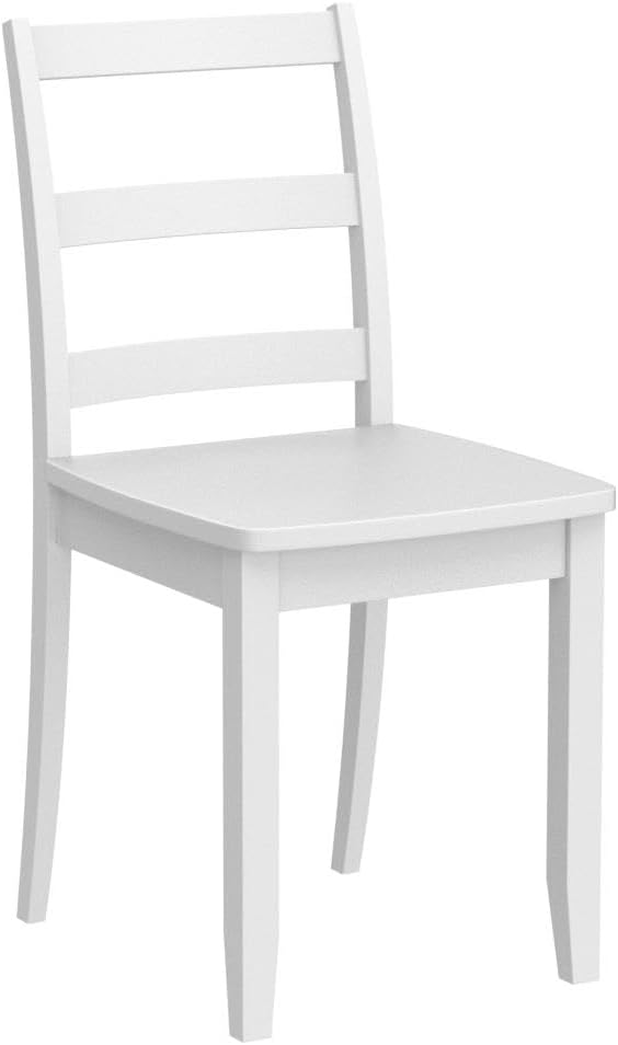 Giantex Wood Dining Chairs Set of 2 White - Wooden Armless K...