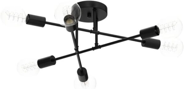 Modern Sputnik Chandelier 6-Light Industrial Ceiling Lights ...