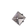 700Pcs 10 mm Square Pyramid Studs Silver Metal Four-Jaw Squa...