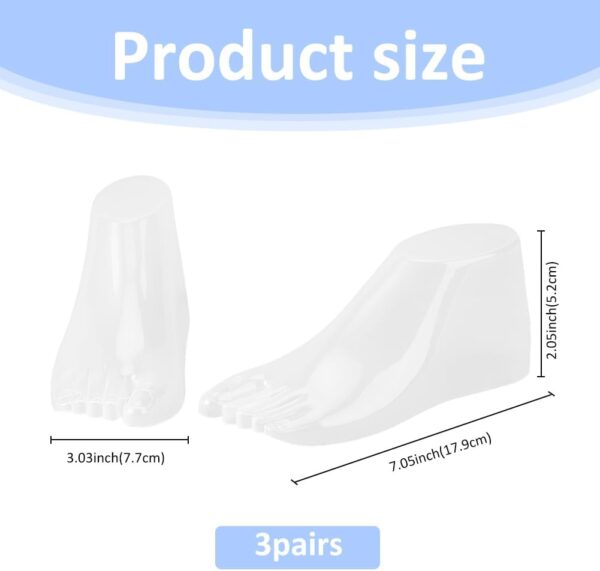SUPERFINDINGS 3 Pairs Plastic Shoes Support Bracket 7x3 Shoe...