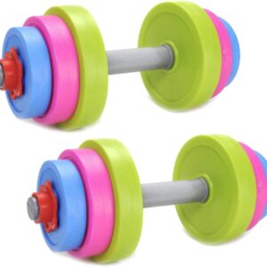 Kids Workout Dumbbell Weights Set - Toddler Toy Gym Equipmen...