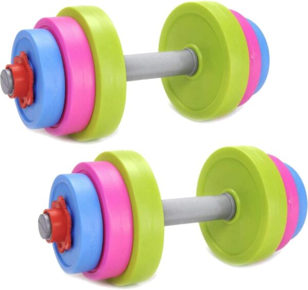 Kids Workout Dumbbell Weights Set - Toddler Toy Gym Equipmen...
