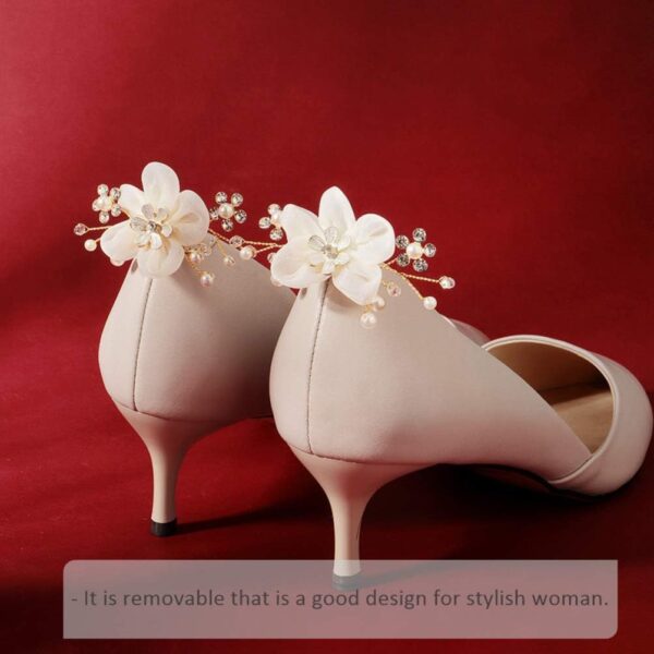 Decorative Shoe Clips Pearl Flower Shoes Decorations Charms ...