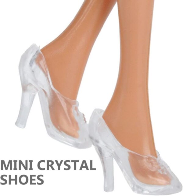 TOYANDONA 30 Pairs Doll Shoes, Fashion Doll High Heels Shoes...