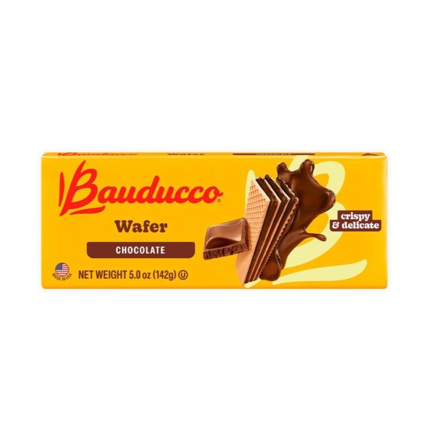 Bauducco Chocolate Wafers - Crispy Wafer Cookies With 3 Deli...