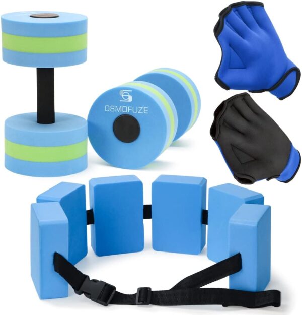 Water Dumbbells Set, Water Aerobics Exercise Foam Dumbbells ...