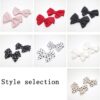 Tsangbaby Satin Bow Shoe Clips - Dots Solid Color Removable ...
