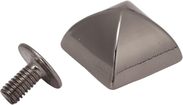 20Pcs 12mm Pyramid Studs, Four Jaw Pyramid Rivets, Rivets, P...