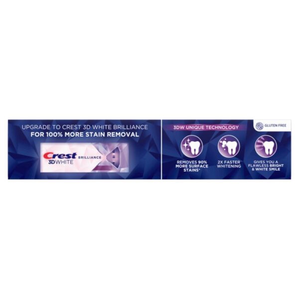 Crest 3D White Advanced Luminous Mint Teeth Whitening Toothp...