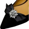 Rhinestone Crystal Wedding Bridal Shoe Bow Boots Clips Detac...