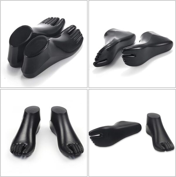 1 Pair Plastic Mannequin Foot Display Holder Stand, for Jewe...
