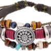 Trenro Women Lady Bohemia Wind Beaded Multilayer Hand Woven ...