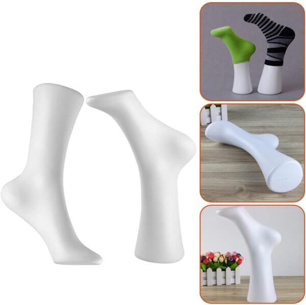 2pcs Women's Socks Leg Model Props Mannequin Leg for Woman J...