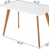 47.2" Dining Table for 4-6 Person - Rectangular Kitchen Tabl...