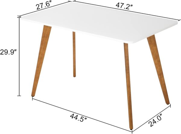 47.2" Dining Table for 4-6 Person - Rectangular Kitchen Tabl...