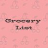 Grocery LIst: Food Shopping List ~ Groceries Note Pad ~ Line...