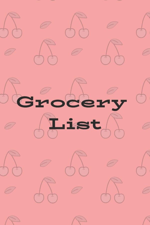 Grocery LIst: Food Shopping List ~ Groceries Note Pad ~ Line...