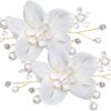 Decorative Shoe Clips Pearl Flower Shoes Decorations Charms ...