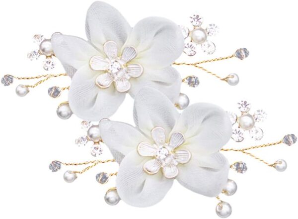 Decorative Shoe Clips Pearl Flower Shoes Decorations Charms ...