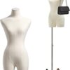 Female Mannequin Dress Form Torso, 47"-83" Height Adjustable...