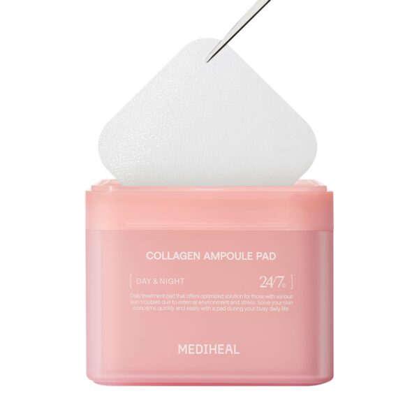 MEDIHEAL Collagen Ampoule Facial Toner Pads - Collagen & Cer...