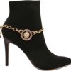 Women Western Jewelry Boot Bracelet Gold Metal Chain Lion Co...