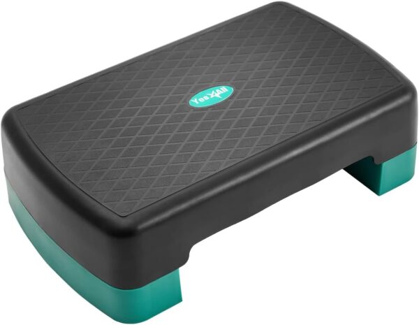 Yes4All 18.9" Aerobic Exercise Step Platform with 2 Risers, ...